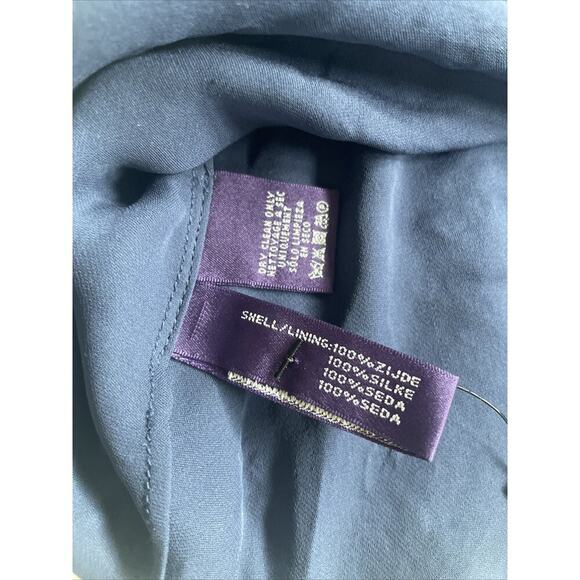 Ralph Lauren Collection Purple Label Runway Bead Embroidered Silk Dress Top 10 M - Picture 9 of 10